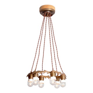 1900s Bronze Pendant Lamp, Switzerland For Sale