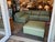 Design Plus Gallery presents a Teal Leather Modular Sofa and Storage Ottoman from Fitzgerald. This sofa is supremely...