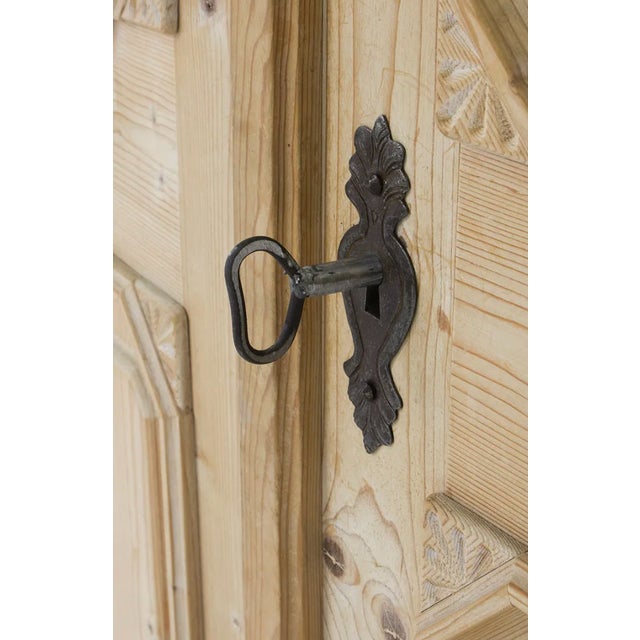 Wood Austrian Pine Farmhouse Wardrobe Cabinet by Voglauer For Sale - Image 7 of 8