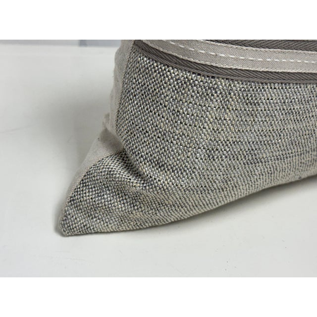 Thom Filicia Home Collection Draper Slate Lumbar Pillows For Sale In San Francisco - Image 6 of 12
