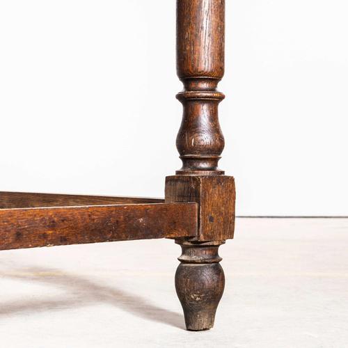 Vintage French Chateau Hall Table with Original Oak Scrubbed Top, 1920s For Sale - Image 11 of 12
