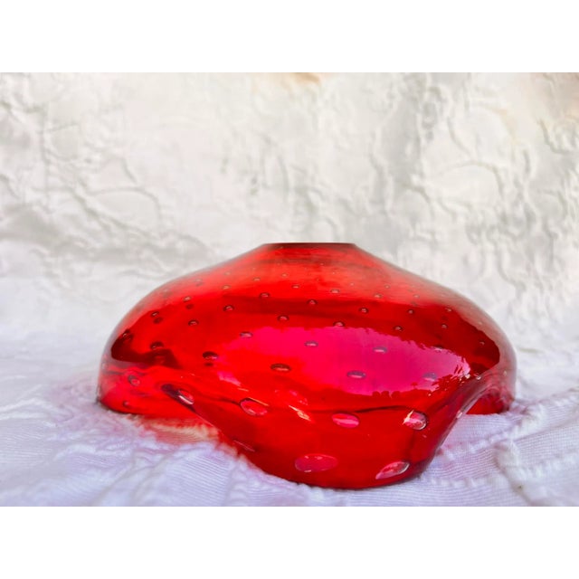 1960's Murano Style Glass Candy Dish or Bowl For Sale - Image 11 of 12