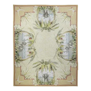 French Aubusson Design Rug 7'10'' X 9'11''