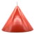 Vintage Scandinavian Cone Pendant Lamp in Red Enamel & Ceramic in the style of Louis Poulsen, 1960s For Sale