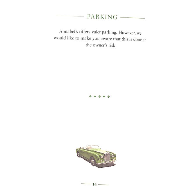 Green Annabel’s Club London Private Members' Box W/ Rule Book/ Card Holder & Member's Card 2018 For Sale - Image 8 of 16