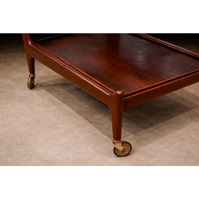 Carlo Hauner Brazilian Mid-Century Modern Bar Cart in Rosewood, Carlo Hauner and Martin Eisler, 1950s - Lot 532 For Sale - Image 4 of 14