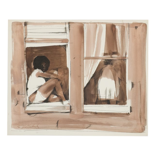 Woman in Window* Serge Hollerbach, c. 1972 In Woman in Window, Serge Hollerbach constructs a quietly complex scene using a...