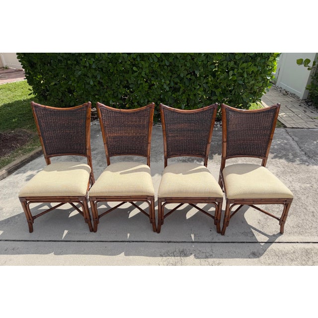 Tommy Bahama Island Estate Dining Chairs, Set of 4 For Sale In Naples, FL - Image 6 of 10