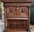Late 19th Century Antique French Cabinet Bookcase Bar Greek Key Carved Walnut C1890 For Sale - Image 5 of 13