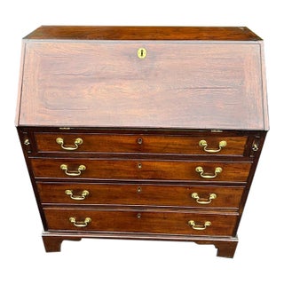 18th Century Mahogany Georgian Slant Front Desk For Sale