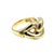 14k Yellow Gold Interlocking Link Ring, Size 6.5 For Sale - Image 4 of 5