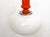 Vintage Space Age Pendant Light in Orange Wood & Opaline Lampshade, 1960s For Sale - Image 10 of 12