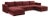 Wood Willow Berry Red with Mauve Piping Modular 6-Piece Performance Velvet U Sectional For Sale - Image 7 of 7