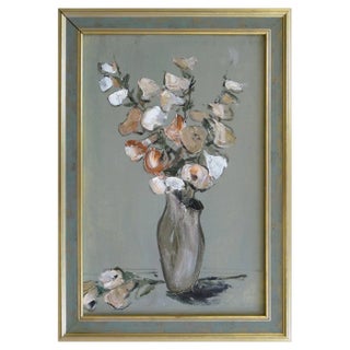 E Ajder, Flowers, 1997, Oil on Canvas For Sale