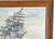 Cerulean Vintage Mid Century Maritime Clipper Ship Framed Original Seascape Oil Painting For Sale - Image 8 of 13