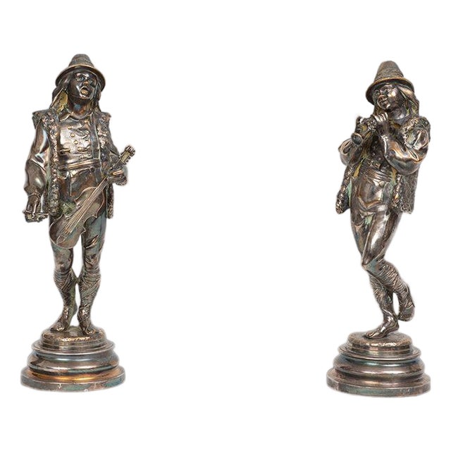 Lalouette, Napoleon III Sculptures, 19th Century, Bronze, Set of 2 For Sale