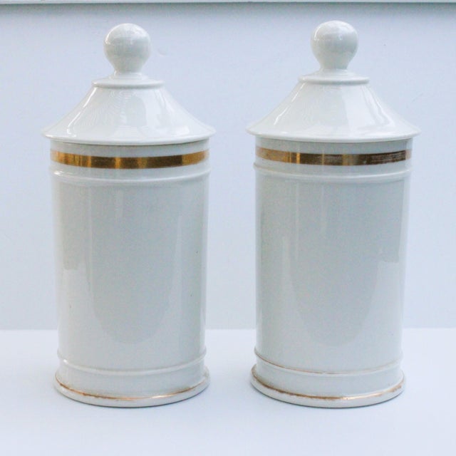 Beaux-Arts 19th Century Neoclassical Apothecary Jars - Set of 2 For Sale - Image 3 of 4
