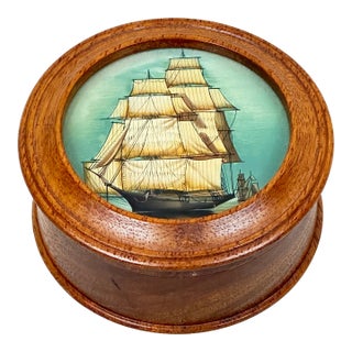 Vintage Wood Trinket Box For Sale