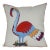 Embroidered Flamingo Suzani Pillow Cover – Turkish Boho Cushion 18''x 19'' For Sale