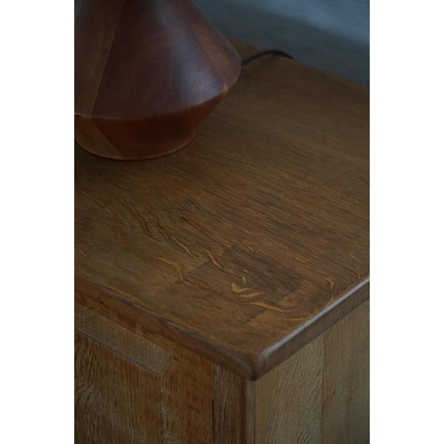 Low Vintage Danish Sideboard in Oak, 1960s For Sale - Image 11 of 18