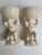 Mid 20th Century Cream Ceramic Cherub Vases Candle Holders - A Pair For Sale - Image 12 of 13