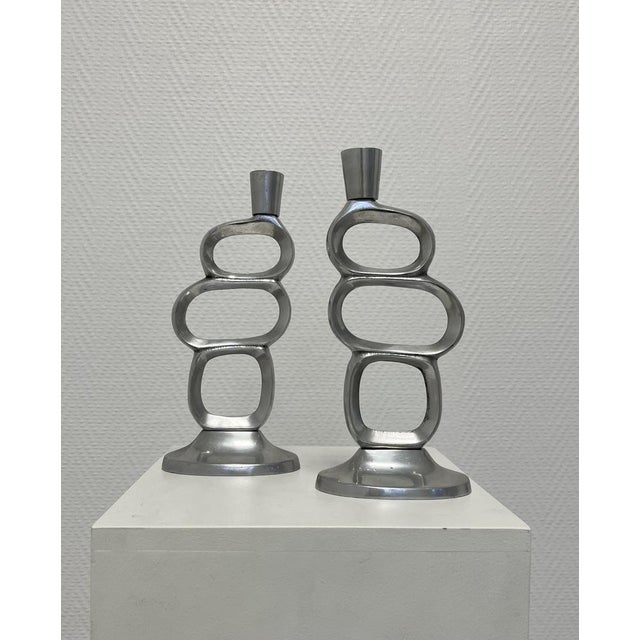 Brutalist Candlesticks by Matthew Hilton, 1980, Set of 2 For Sale - Image 15 of 15