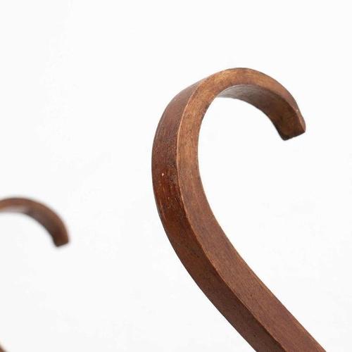 Mid-Century Modern Spanish Wooden Coat Hanger, 1950s For Sale - Image 4 of 16