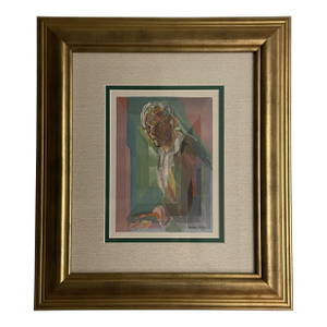 Jacques Villon (French, 1875-1963) Color Lithograph on Wove Paper, Framed Under Glass