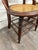 Antique Victorian Curved Ladder Back Hand Caned Armchairs - Pair For Sale - Image 4 of 11