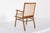 Beige Mid Century Wood & Upholstered Arm Chair by Robsjohn-Gibbings for Widdicomb For Sale - Image 8 of 11
