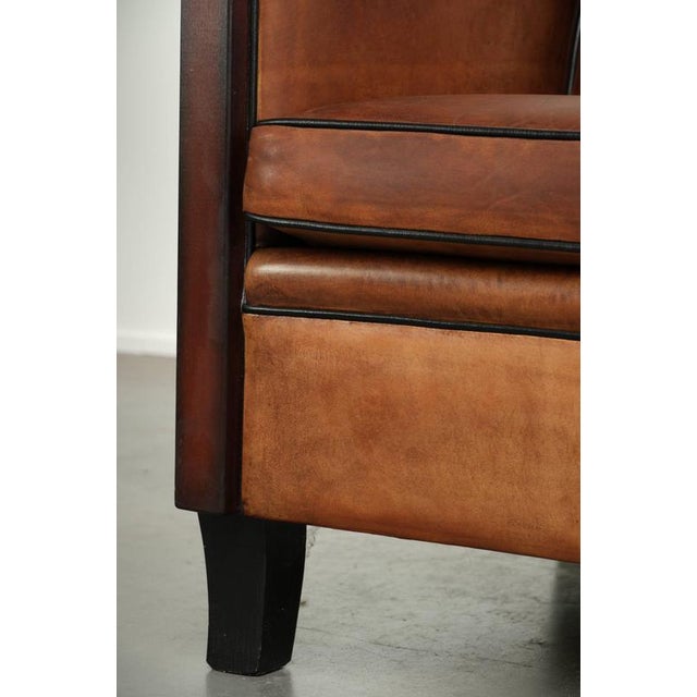 Vintage Art Deco Sheepskin Armchair For Sale - Image 11 of 13