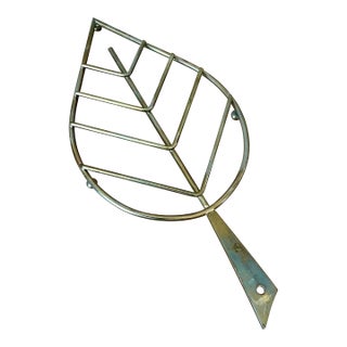 Vintage Italian Brass Leaf Trivet - 195 For Sale
