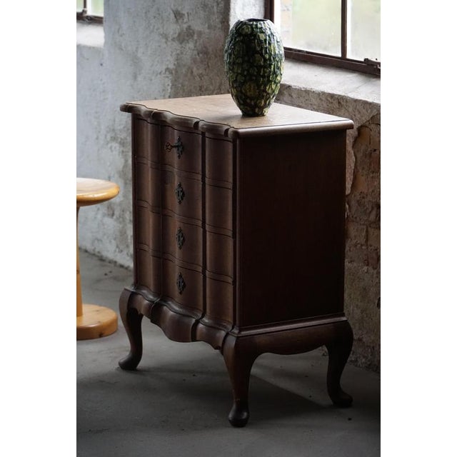 Baroque-Style Chest of Drawers in Oak, 1920s For Sale - Image 16 of 18