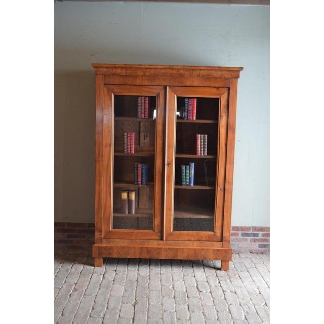 Antique Cherry Wood Bookcase For Sale - Image 11 of 11