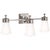 Siena Triple Sconce in Polished Nickel with White Glass Height: 8.25" Extension: 10.75" Backplate: 4.75" Square Mounting:...