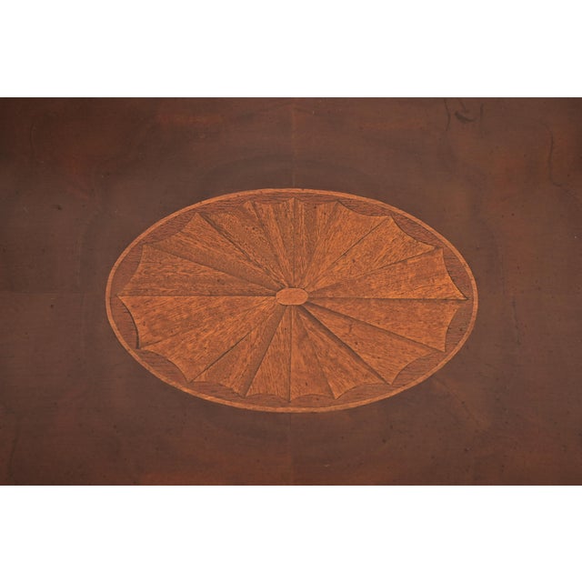 Councill Furniture Queen Anne Inlaid Mahogany Lowboy Dresser or Console Table For Sale - Image 13 of 16