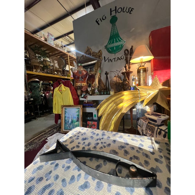 Metal 1970s Small Black Metal Fish Knick-Knack For Sale - Image 7 of 9