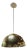 Lightolier Mid-Century Modern Concentric Louvered Brass Pendant Light / Chandelier For Sale