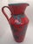 Collectible Italian Ceramic Pitcher in Red and Green/Holiday Flower Vase/Italian Ewer/Lemonade Pitcher/Housewarming...