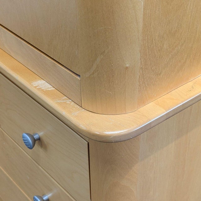 Wood Huppé Three Drawer Hutch & Armoire For Sale - Image 7 of 16