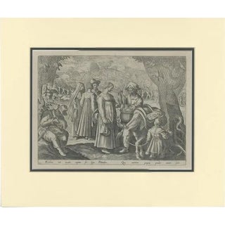 Catching Doves in Renaissance Europe, 1615, Paper For Sale