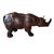 Figurative Mid 20th Century Vintage Leather Rhinoceros Sculpture For Sale - Image 3 of 6