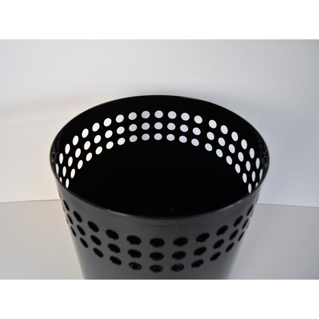 Black RM Wastebasket by Richard Müller, Denmark, 1970s For Sale - Image 6 of 9