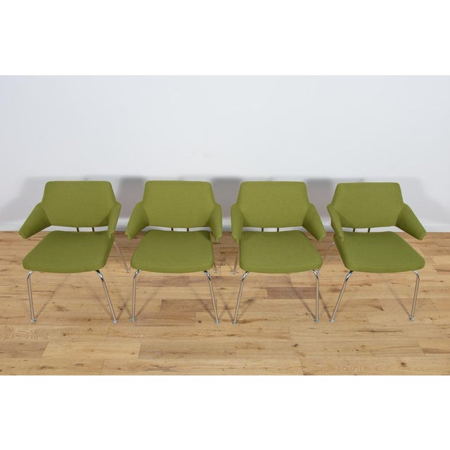 Textile Mid-Century Conference Armchairs by Jacob Jensen for Duba, 1960s, Set of 4 For Sale - Image 7 of 18