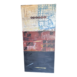 Mixed Media Mid Century Modern Abstract Art on Canvas by Craig McCord
