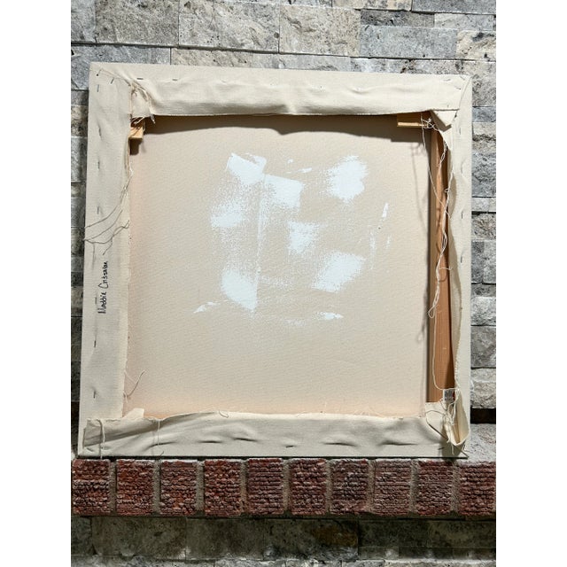 Original Signed Contemporary Acrylic Painting Gallery Canvas Origami Inspired Bird For Sale - Image 10 of 11