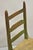 Antique Small Ladder Back Green Primitive Rustic Childs Chair W/ Deer Hide Seat For Sale - Image 12 of 12