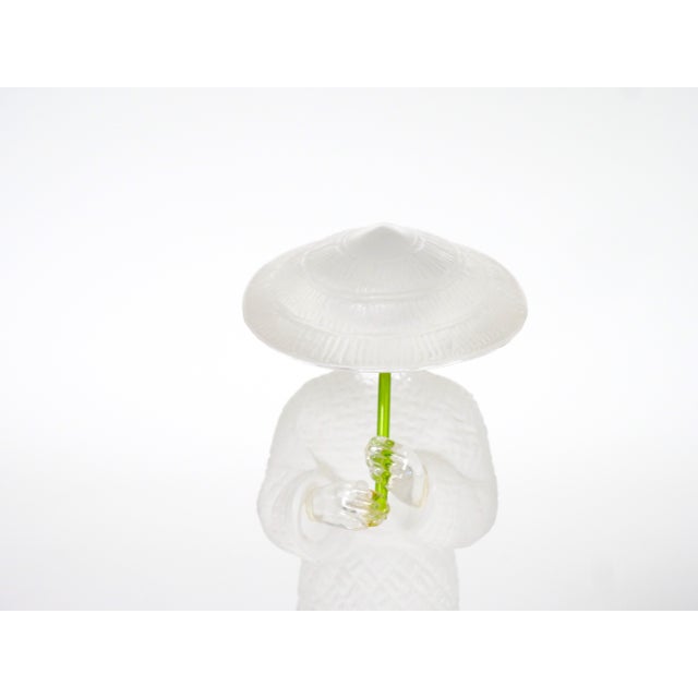 French 20th Century Saint-Louis French Crystal Figurine of a Scholar For Sale - Image 3 of 9