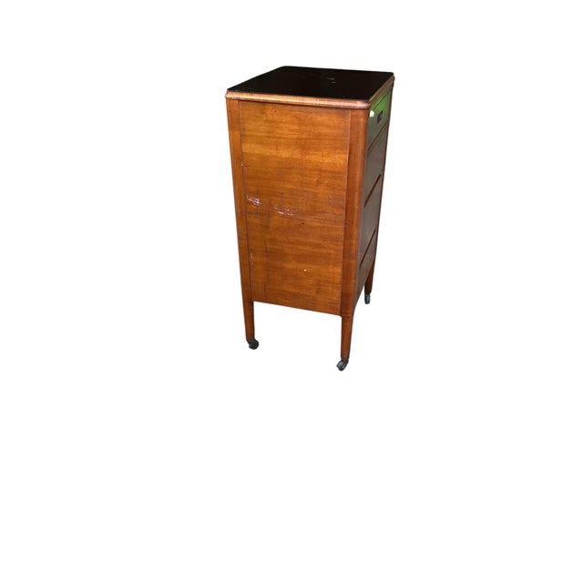 Art Deco Vintage Medical Utility Cabinet Art Deco Mid-20th Century For Sale - Image 3 of 10