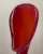 Mid Century Modern Italy Murano Aventurine Glass Tall Red Floor Vase. The red glass has aventurine metallic silver flecks...